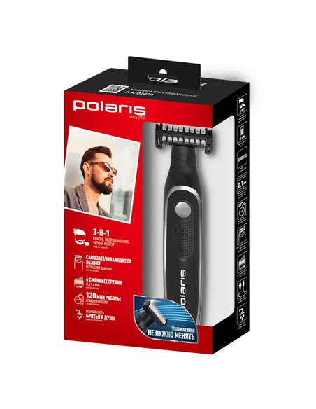 Aparat de tuns Polaris PHC 0202R, Negru | Argintiu