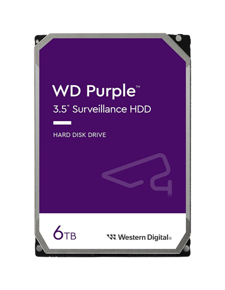 Жесткий диск Western Digital WD Purple, 3.5", 6 ТБ <WD64PURZ>