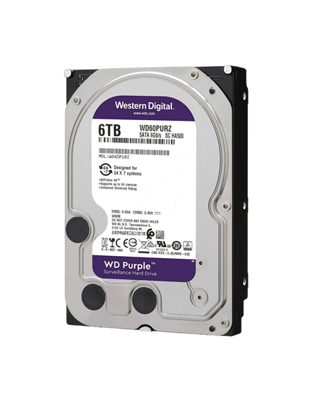Жесткий диск Western Digital WD Purple, 3.5", 6 ТБ <WD64PURZ>