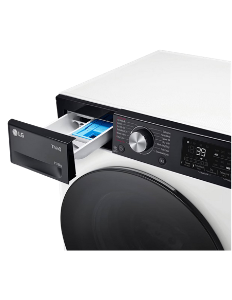 Стирально-сушильная машина LG F4DR711S2H, 10кг, Белый