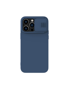 Husă Nillkin iPhone 14 Pro Max, CamShield Silky Silicone, Albastru