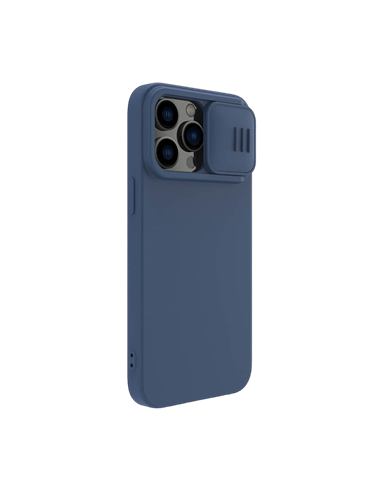 Husă Nillkin iPhone 14 Pro Max, CamShield Silky Silicone, Albastru
