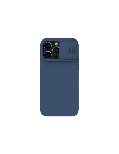 Husă Nillkin iPhone 14 Pro Max, CamShield Silky Silicone, Albastru