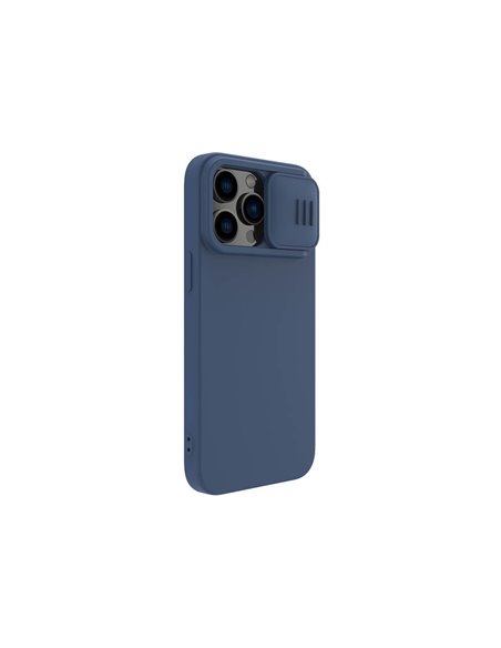 Husă Nillkin iPhone 14 Pro Max, CamShield Silky Silicone, Albastru