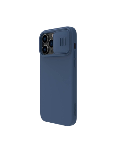 Чехол Nillkin iPhone 14 Pro Max, CamShield Silky Silicone, Синий