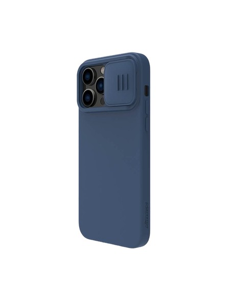 Чехол Nillkin iPhone 14 Pro Max, CamShield Silky Silicone, Синий
