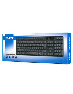 Tastatură SVEN KB-C2300W, Fără fir, Negru 2