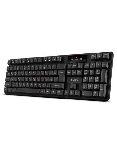 Tastatură SVEN KB-C2300W, Fără fir, Negru