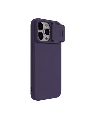Чехол Nillkin iPhone 15 Pro Max, CamShield Silky Silicone, Dark Purple