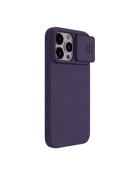 Чехол Nillkin iPhone 15 Pro Max, CamShield Silky Silicone, Dark Purple