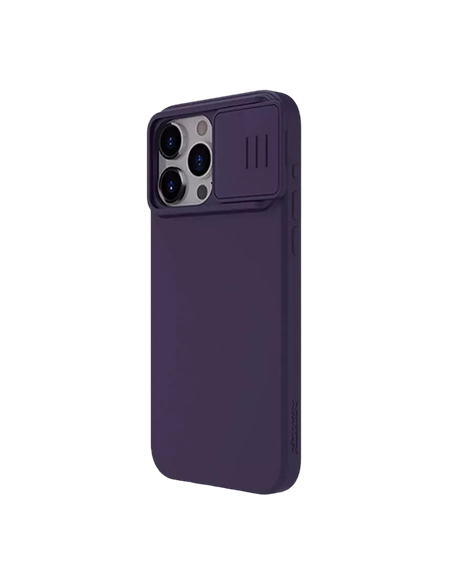 Чехол Nillkin iPhone 15 Pro Max, CamShield Silky Silicone, Dark Purple