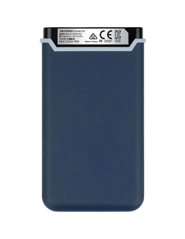 SSD portabil extern Transcend ESD370C, 1 TB, Albastru Marin (TS1TESD370C)