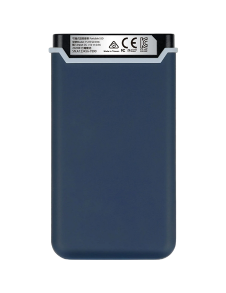 SSD portabil extern Transcend ESD370C, 1 TB, Albastru Marin (TS1TESD370C)