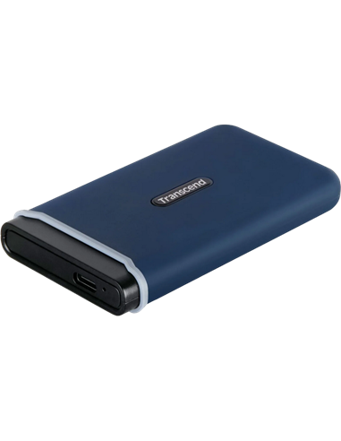 SSD portabil extern Transcend ESD370C, 1 TB, Albastru Marin (TS1TESD370C)