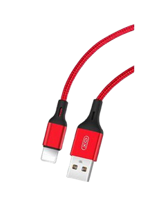 Cablu încărcare și sincronizare XO NB143, USB Type-A/Lightning, 2m, Roșu