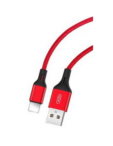 Кабель для зарядки и синхронизации XO NB143, USB Type-A/Lightning, 2м, Красный