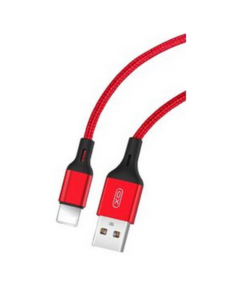 Кабель для зарядки и синхронизации XO NB143, USB Type-A/Lightning, 2м, Красный