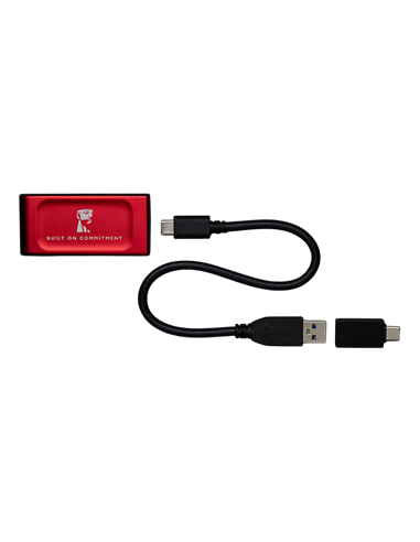 SSD portabil extern Kingston XS1000 BoC, 2 TB, Roșu (SXS1000R/2000GA)