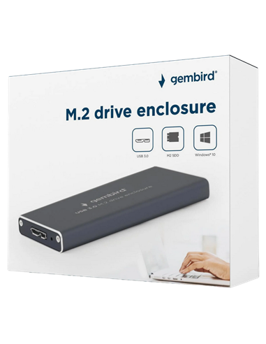 Портативный корпус для SSD Gembird EE2280-U3C-01, Серый