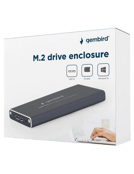 Rack SSD extern Gembird EE2280-U3C-01, Gri