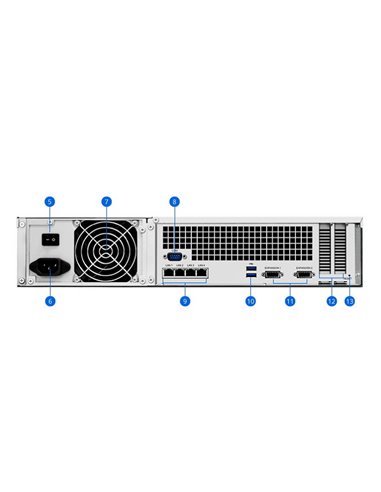 Сетевое хранилище SYNOLOGY RS3618xs, Серый