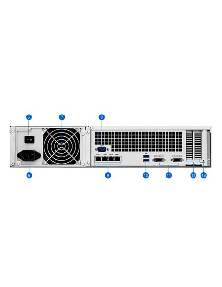 Сетевое хранилище SYNOLOGY RS3618xs, Серый
