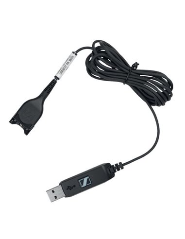 Аудиокабель EPOS USB-ED 01, USB Type-A - ED (Легкое отсоединение), Чёрный
