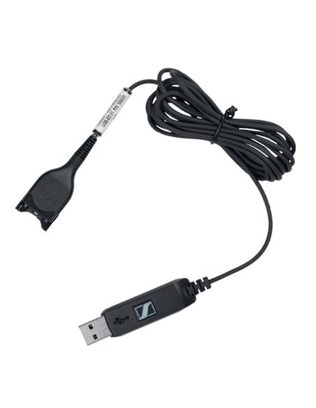 Cablu audio EPOS USB-ED 01, USB Type-A - ED (deconectare ușoară), Negru