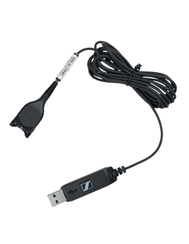 Аудиокабель EPOS USB-ED 01, USB Type-A - ED (Легкое отсоединение), Чёрный