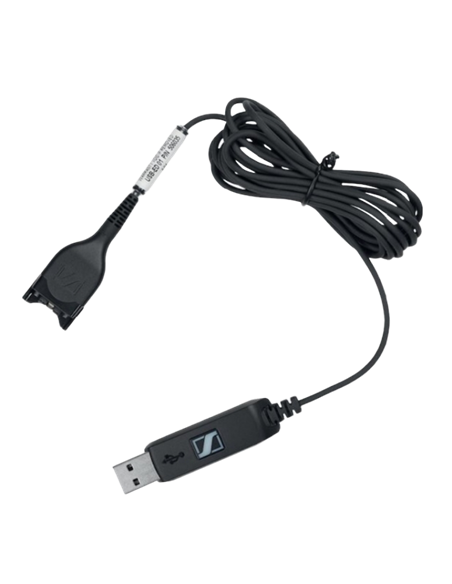 Аудиокабель EPOS USB-ED 01, USB Type-A - ED (Легкое отсоединение), Чёрный