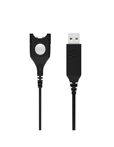 Аудиокабель EPOS USB-ED 01, USB Type-A - ED (Легкое отсоединение), Чёрный