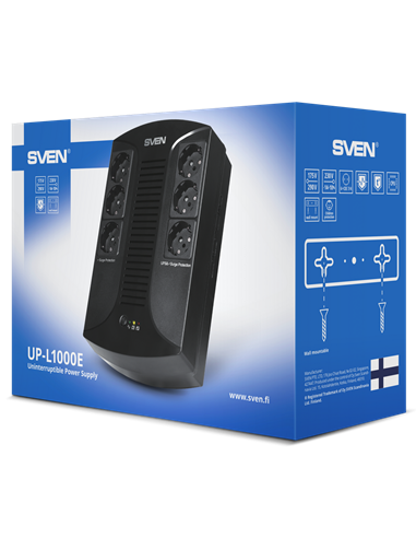 Источник бесперебойного питания SVEN UP-L1000, Линейно-интерактивный, 1000VA