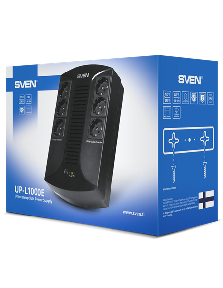 Sursă de alimentare neîntreruptibilă SVEN UP-L1000, Linear-interactiv, 1000VA