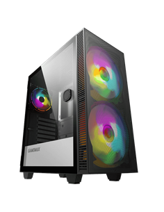 Компьютерный корпус Gamemax Aero, Midi-Tower, Без блока питания, Чёрный