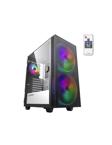 Carcasă PC Gamemax Aero, Midi-Tower, Fără PSU, Negru