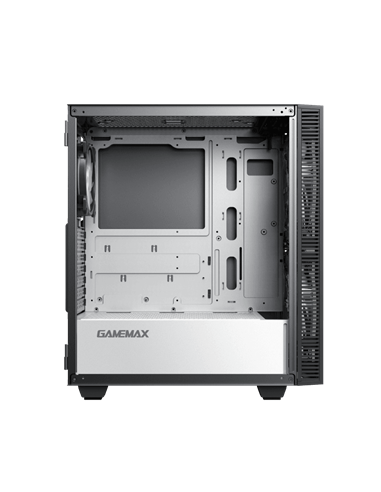 Компьютерный корпус Gamemax Aero, Midi-Tower, Без блока питания, Чёрный