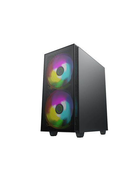 Carcasă PC Gamemax Aero, Midi-Tower, Fără PSU, Negru