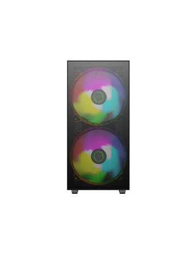 Carcasă PC Gamemax Aero, Midi-Tower, Fără PSU, Negru