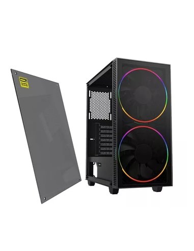 Компьютерный корпус Gamemax Aero, Midi-Tower, Без блока питания, Чёрный