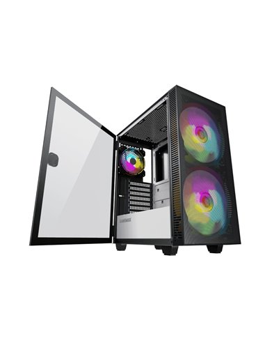 Компьютерный корпус Gamemax Aero, Midi-Tower, Без блока питания, Чёрный