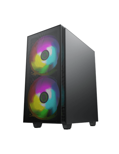 Carcasă PC Gamemax Aero, Midi-Tower, Fără PSU, Negru