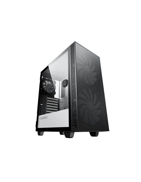 Компьютерный корпус Gamemax Aero, Midi-Tower, Без блока питания, Чёрный