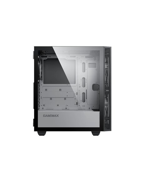 Компьютерный корпус Gamemax Aero, Midi-Tower, Без блока питания, Чёрный