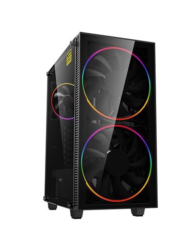 Компьютерный корпус Gamemax Aero, Midi-Tower, Без блока питания, Чёрный