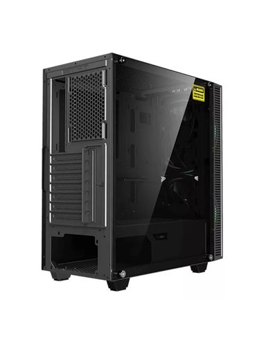 Carcasă PC Gamemax Aero, Midi-Tower, Fără PSU, Negru
