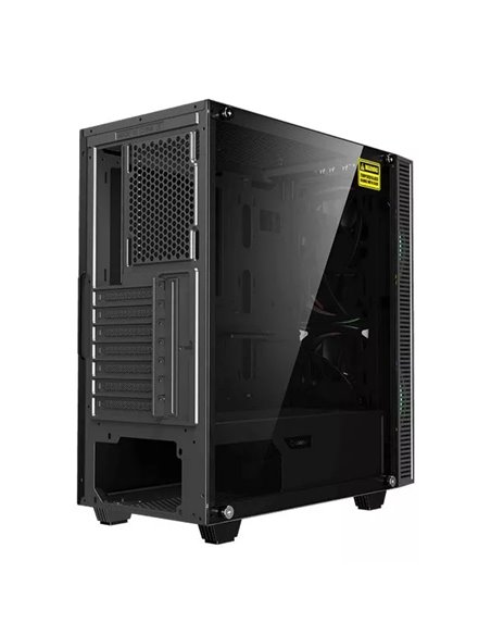 Компьютерный корпус Gamemax Aero, Midi-Tower, Без блока питания, Чёрный