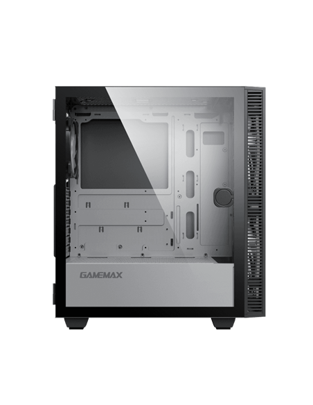 Carcasă PC Gamemax Aero, Midi-Tower, Fără PSU, Negru