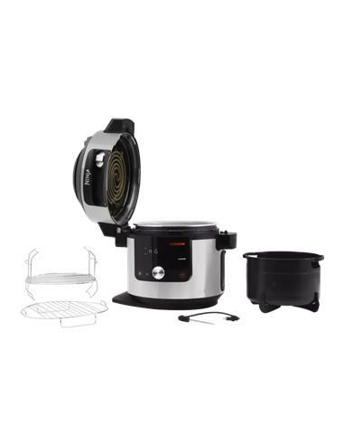 Aparat de gătit multifuncțional sub presiune Ninja OL750EU, Argintiu | Negru