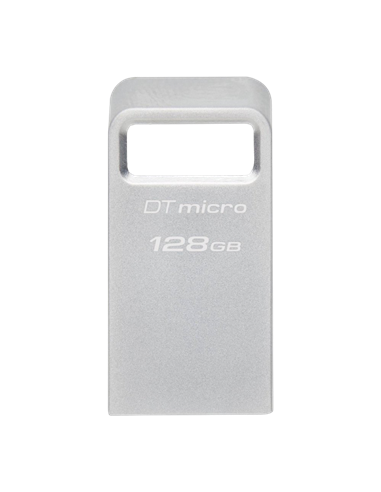 USB Flash накопитель Kingston DataTraveler Micro, 128Гб, Серебристый