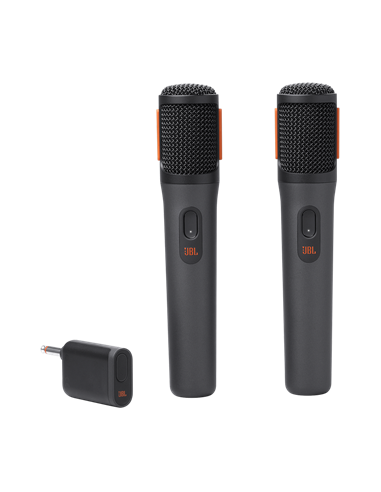 Microfon vocal JBL PartyBox Wireless Microphones, Fără fir, Negru